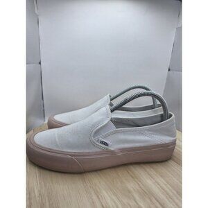 Vans Off the Wall Classic UNISEX White Leather slip on Shoes Sneakers M7.5 W9